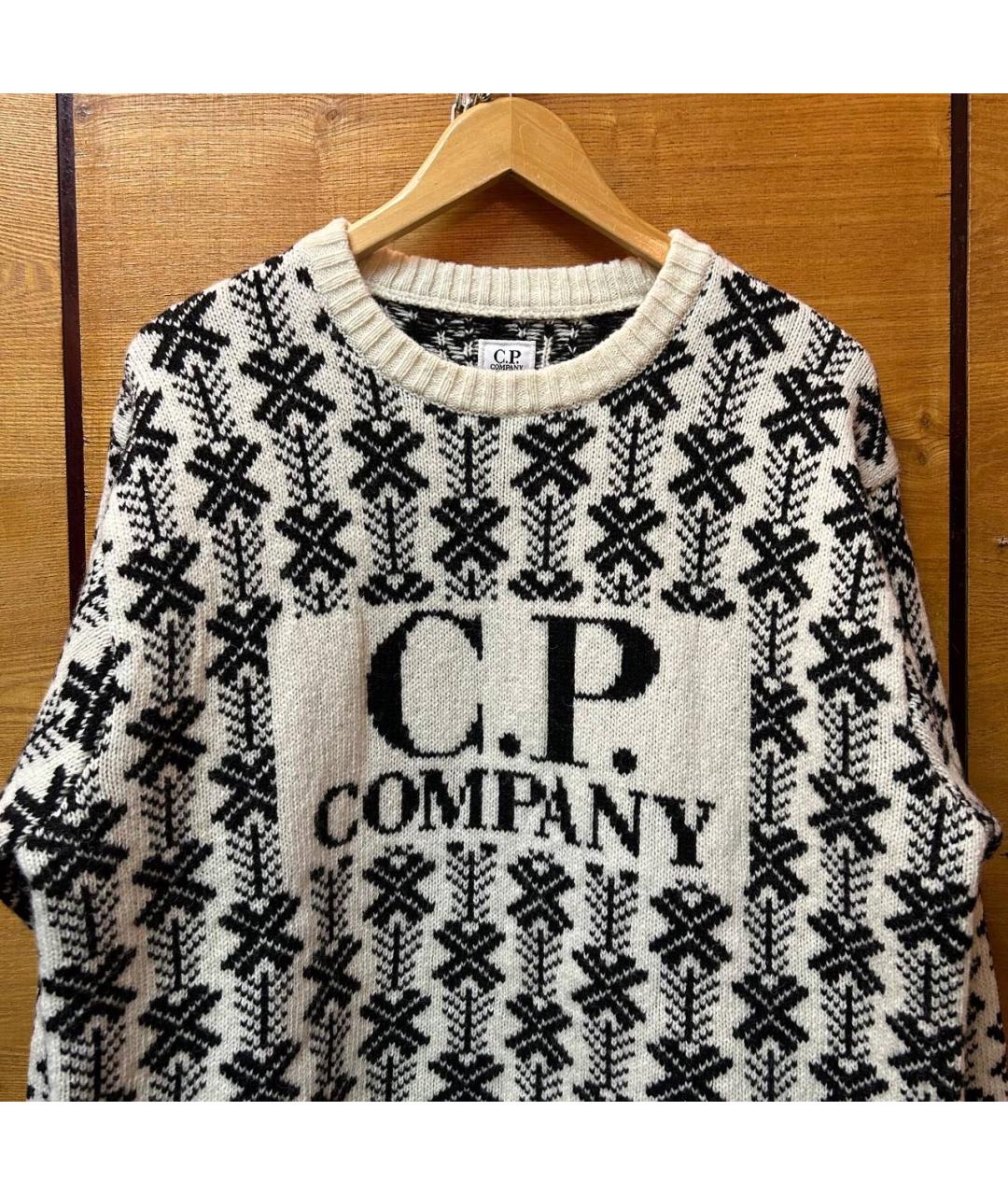 CP COMPANY Белый шерстяной джемпер / свитер, фото 2