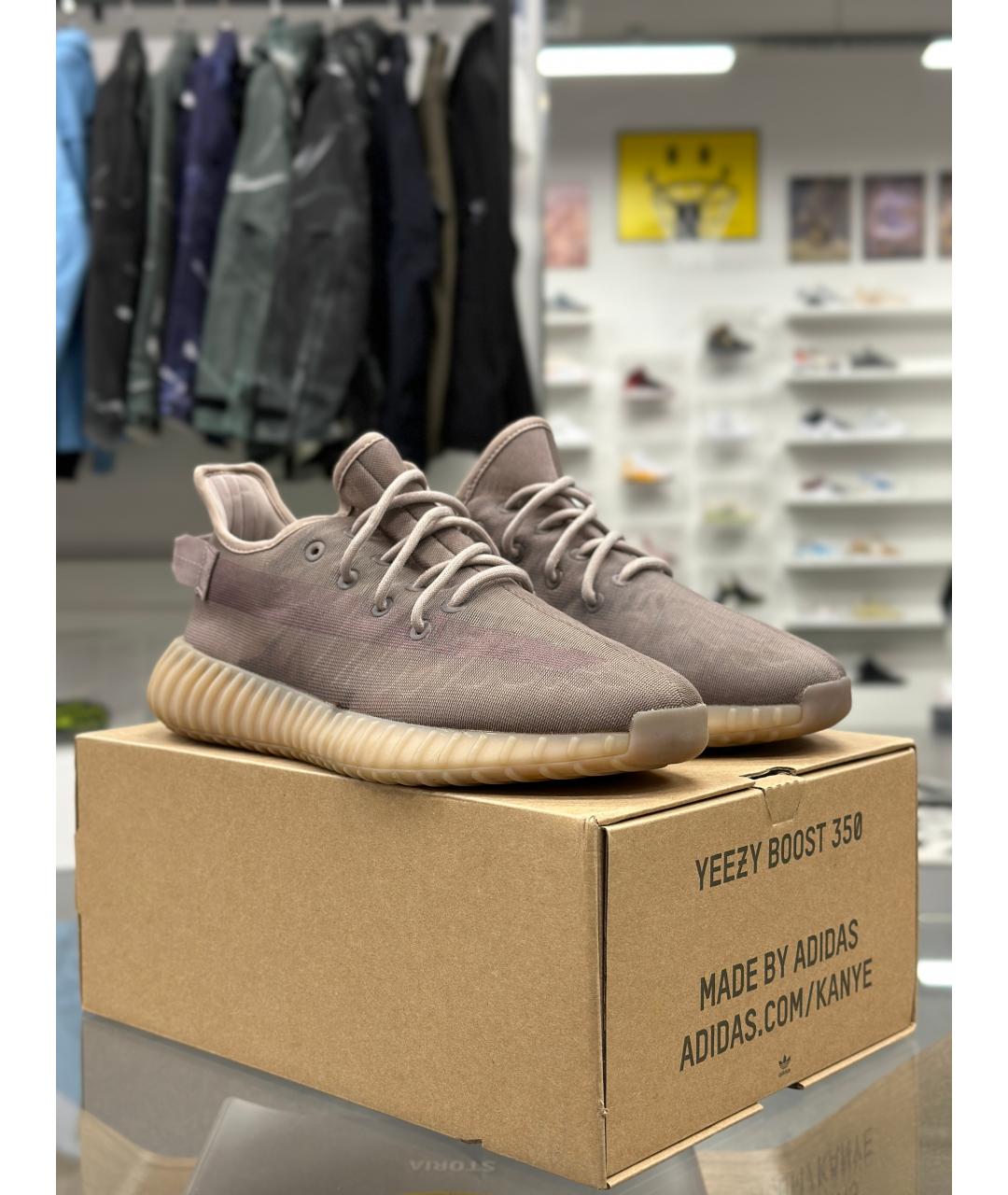 ADIDAS YEEZY Бежевые низкие кроссовки / кеды, фото 3