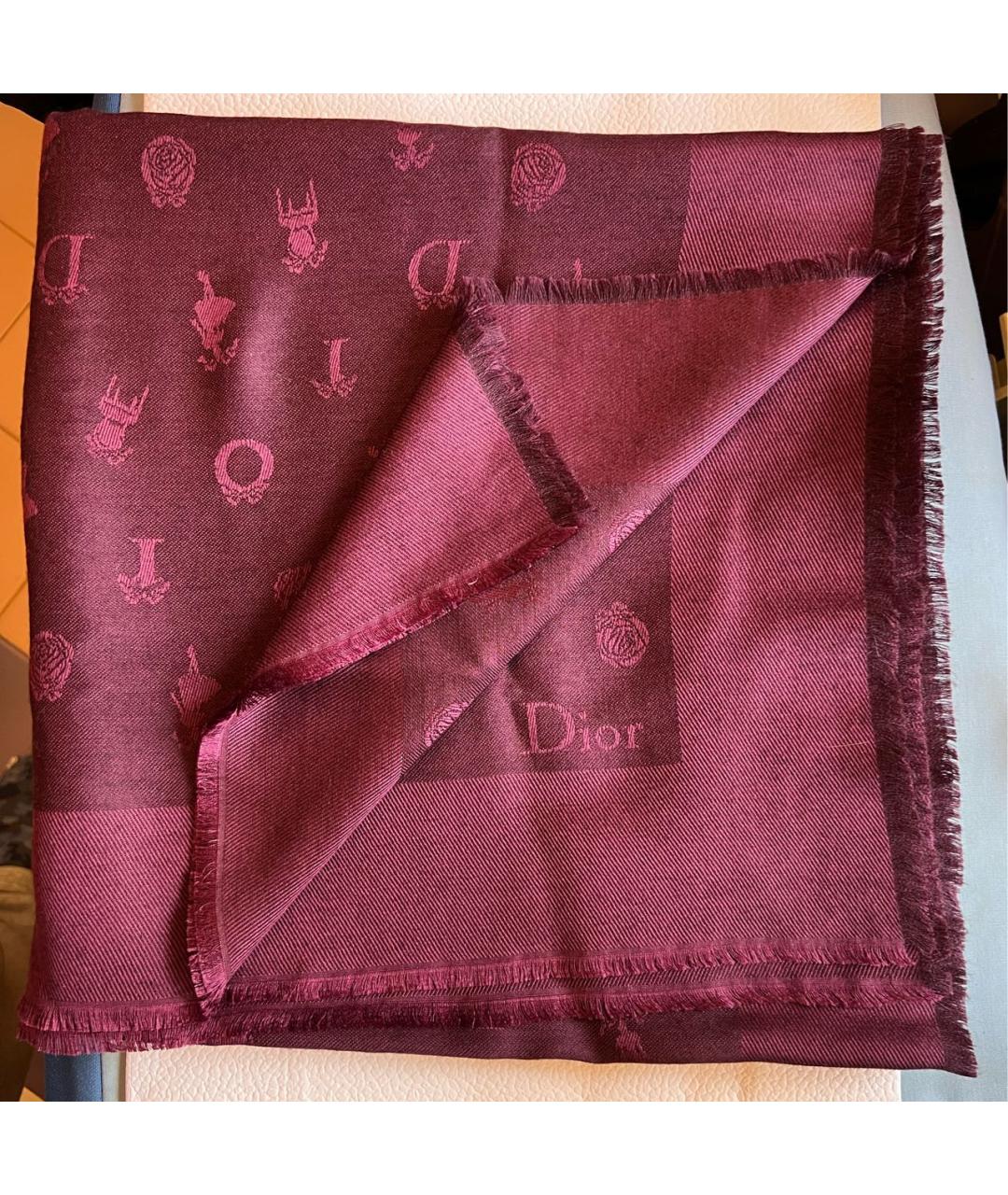 CHRISTIAN DIOR PRE-OWNED Фиолетовый платок, фото 5