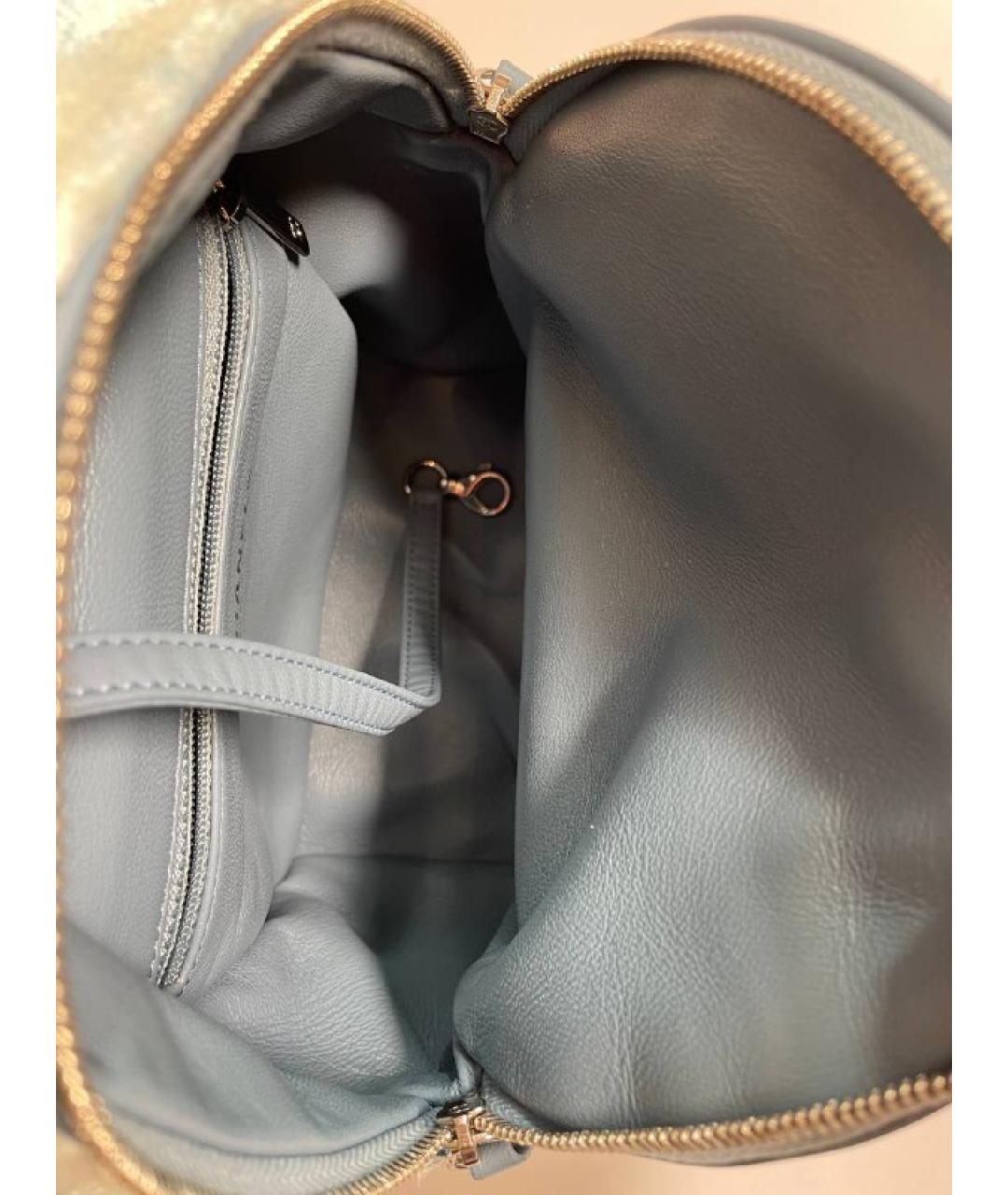CHANEL PRE-OWNED Голубой рюкзак, фото 4