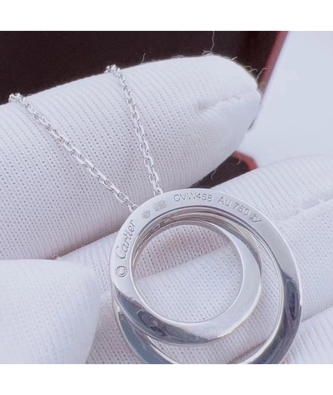 CARTIER Серебряное колье из белого золота, фото 7