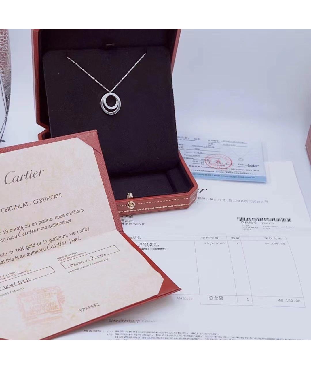 CARTIER Серебряное колье из белого золота, фото 6