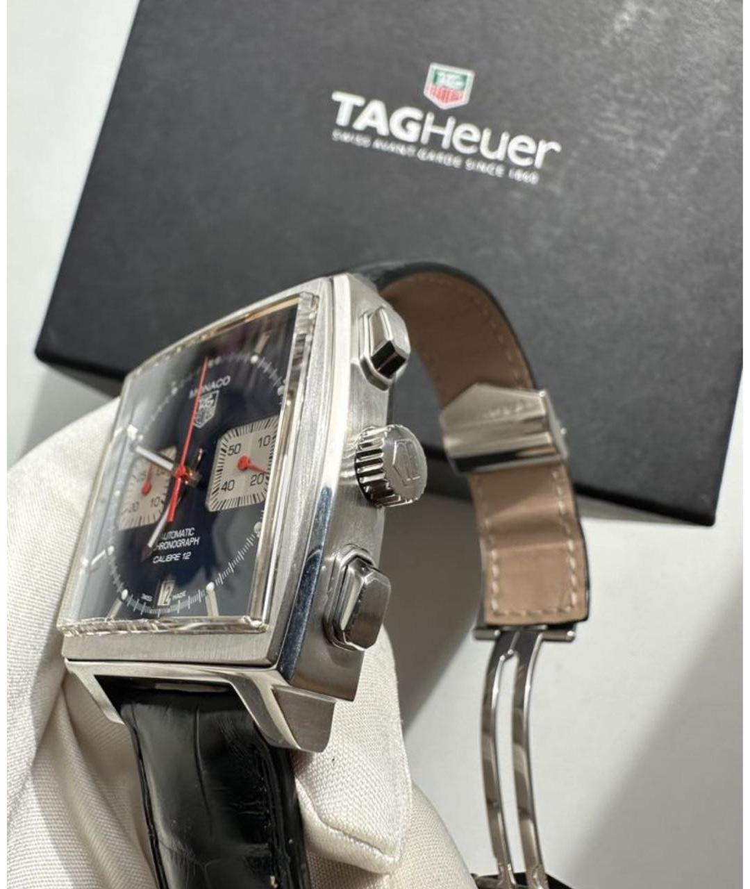 TAG HEUER Серебряные металлические часы, фото 2