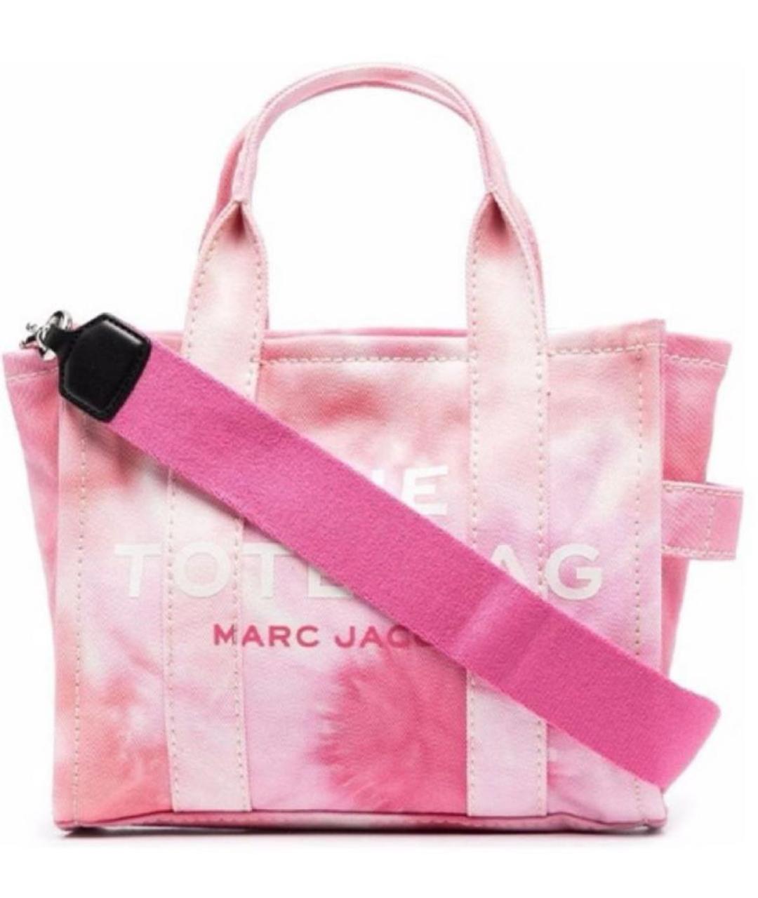 MARC JACOBS Розовая тканевая сумка тоут, фото 1