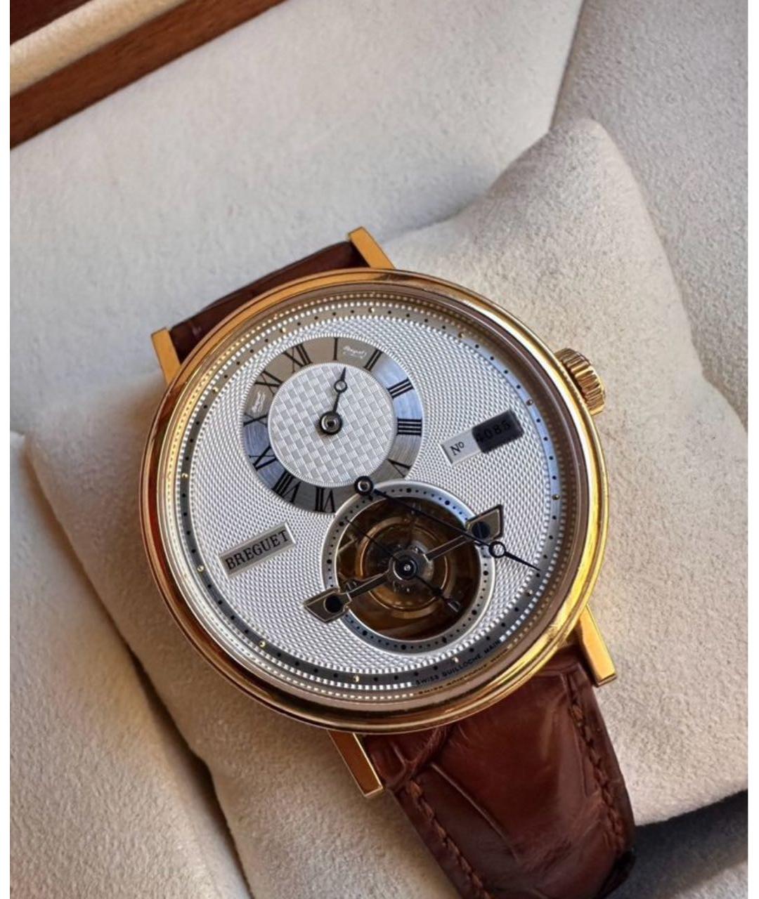 Breguet Коричневые часы из желтого золота, фото 4