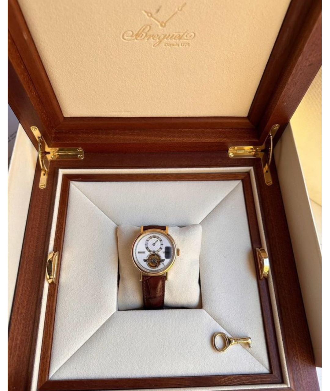 Breguet Коричневые часы из желтого золота, фото 8