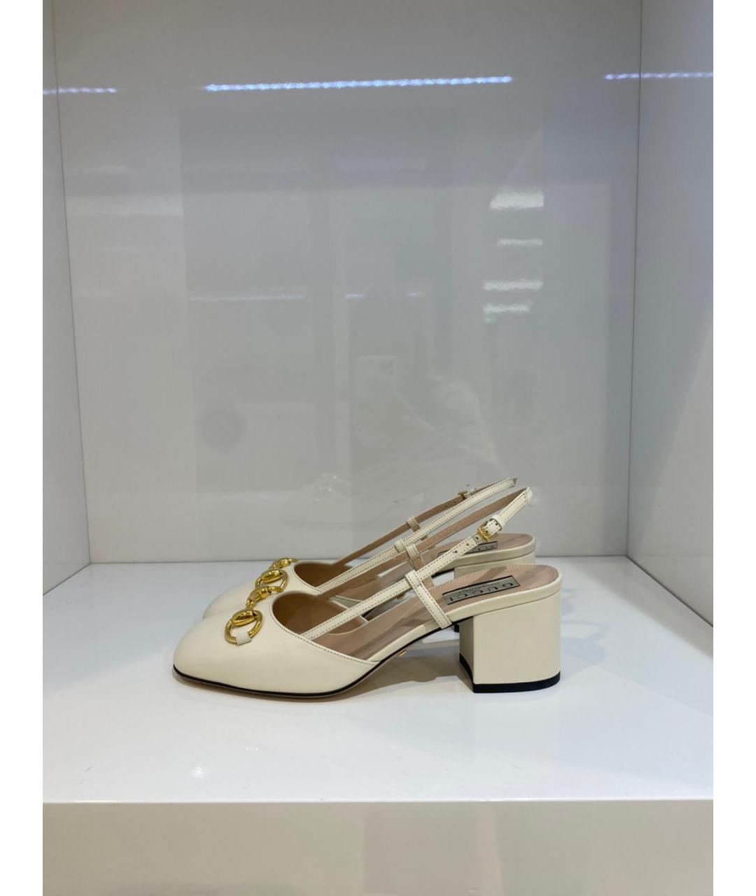 GUCCI Белые туфли, фото 3