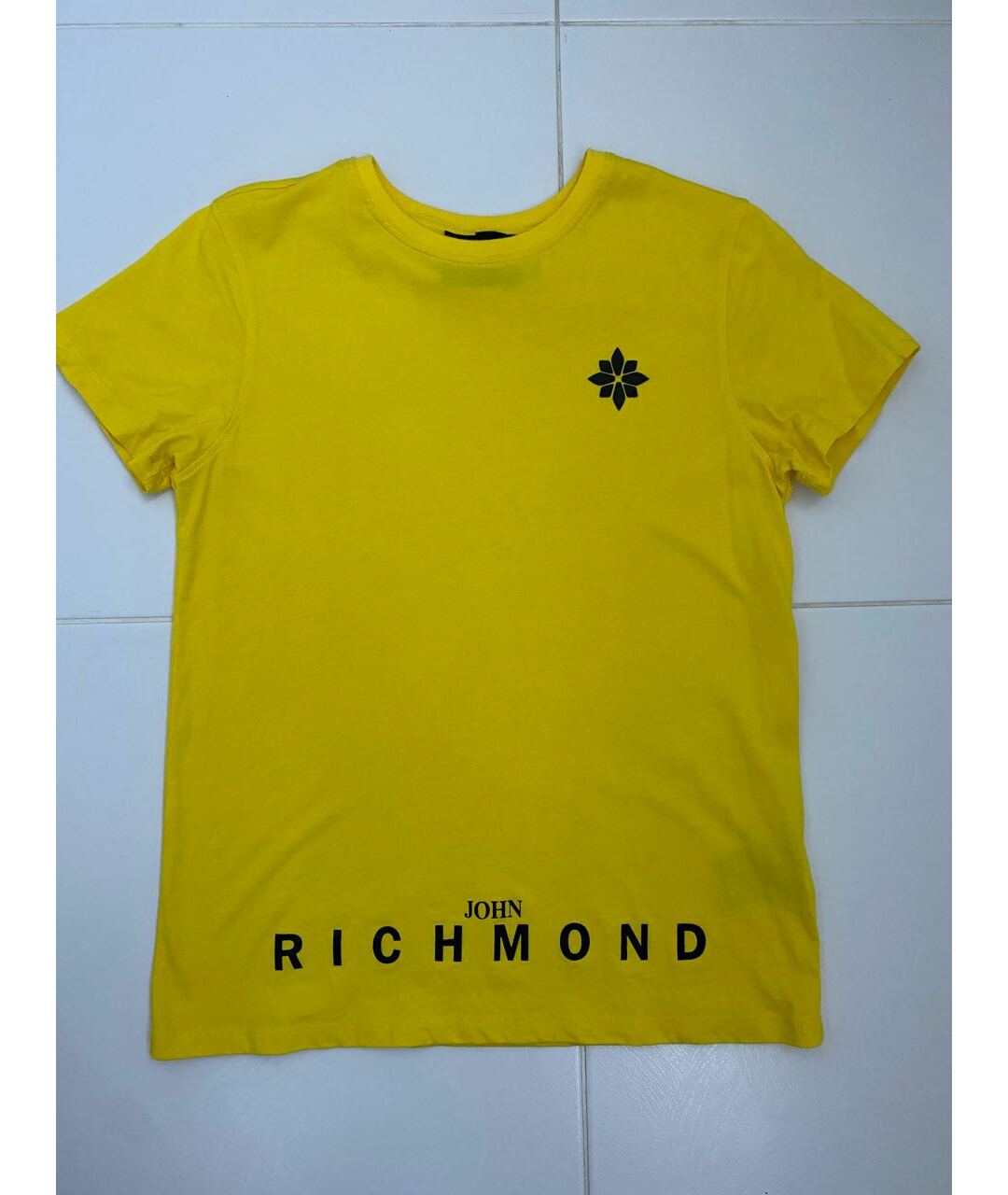 JOHN RICHMOND JUNIOR Желтая хлопковая детская футболка, фото 7