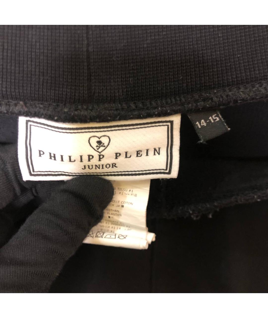 PHILIPP PLEIN JUNIOR Черные брюки и шорты, фото 6