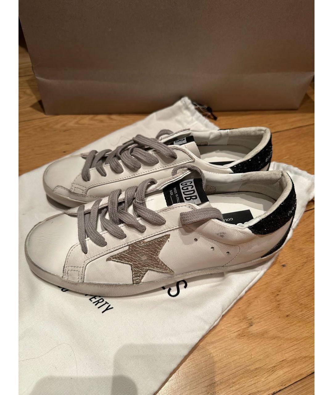 GOLDEN GOOSE DELUXE BRAND Белые кожаные кеды, фото 6