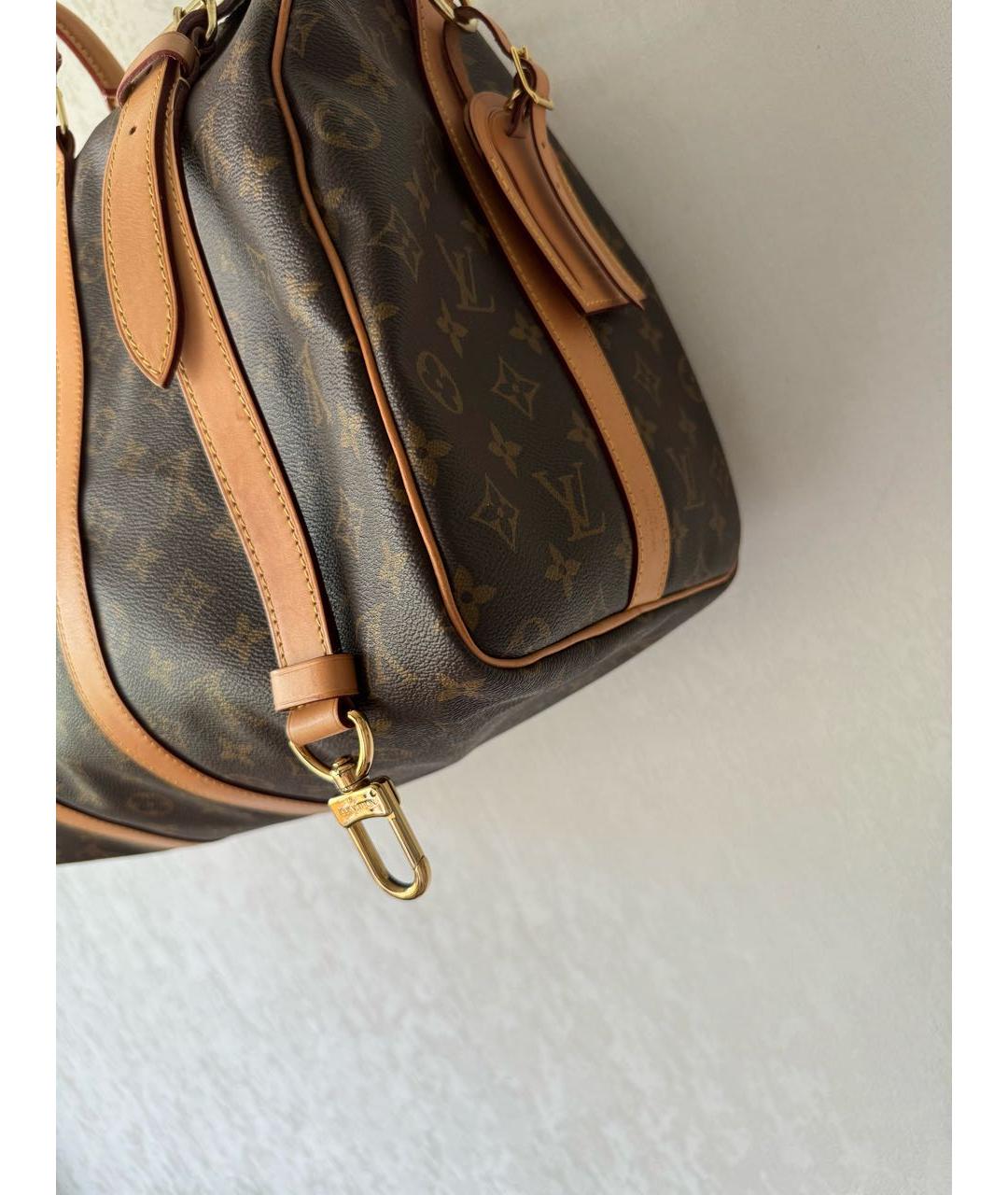 LOUIS VUITTON PRE-OWNED Коричневая дорожная/спортивная сумка, фото 3