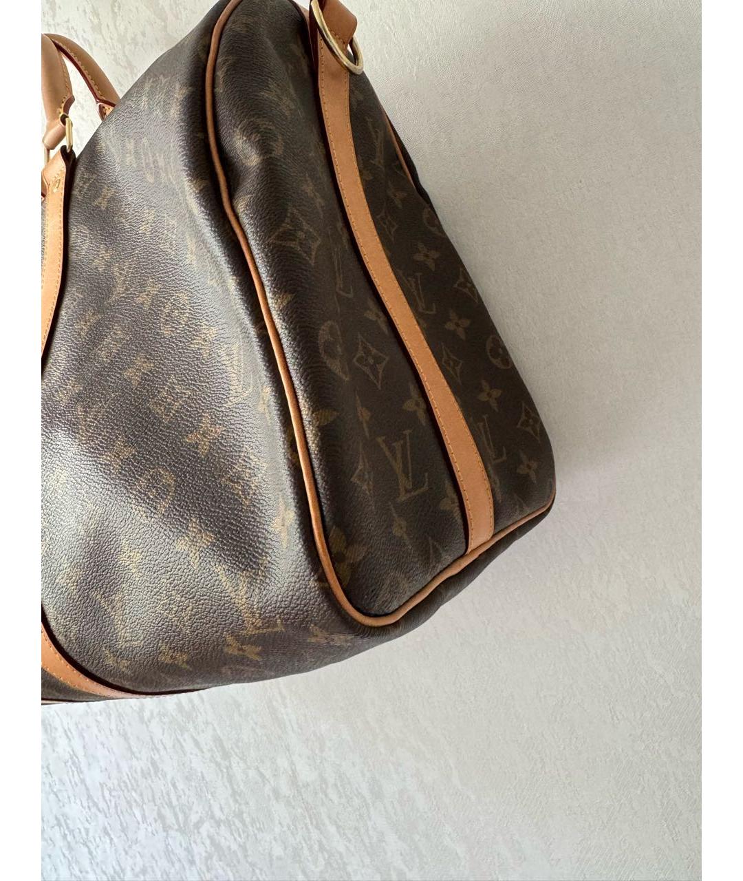 LOUIS VUITTON PRE-OWNED Коричневая дорожная/спортивная сумка, фото 5