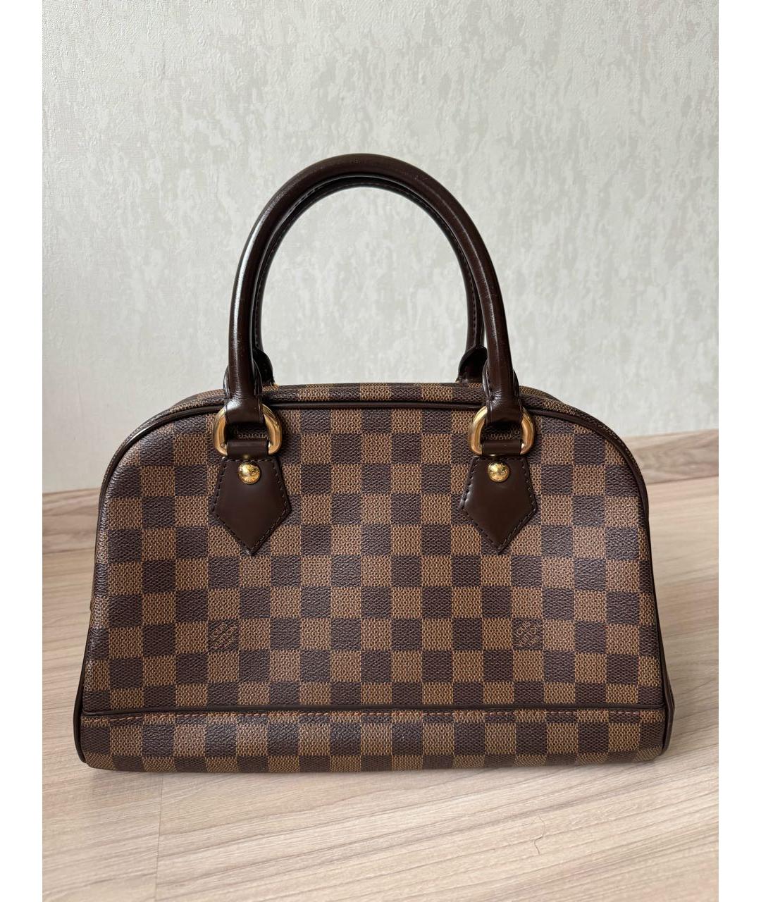 LOUIS VUITTON PRE-OWNED Коричневая сумка с короткими ручками, фото 2