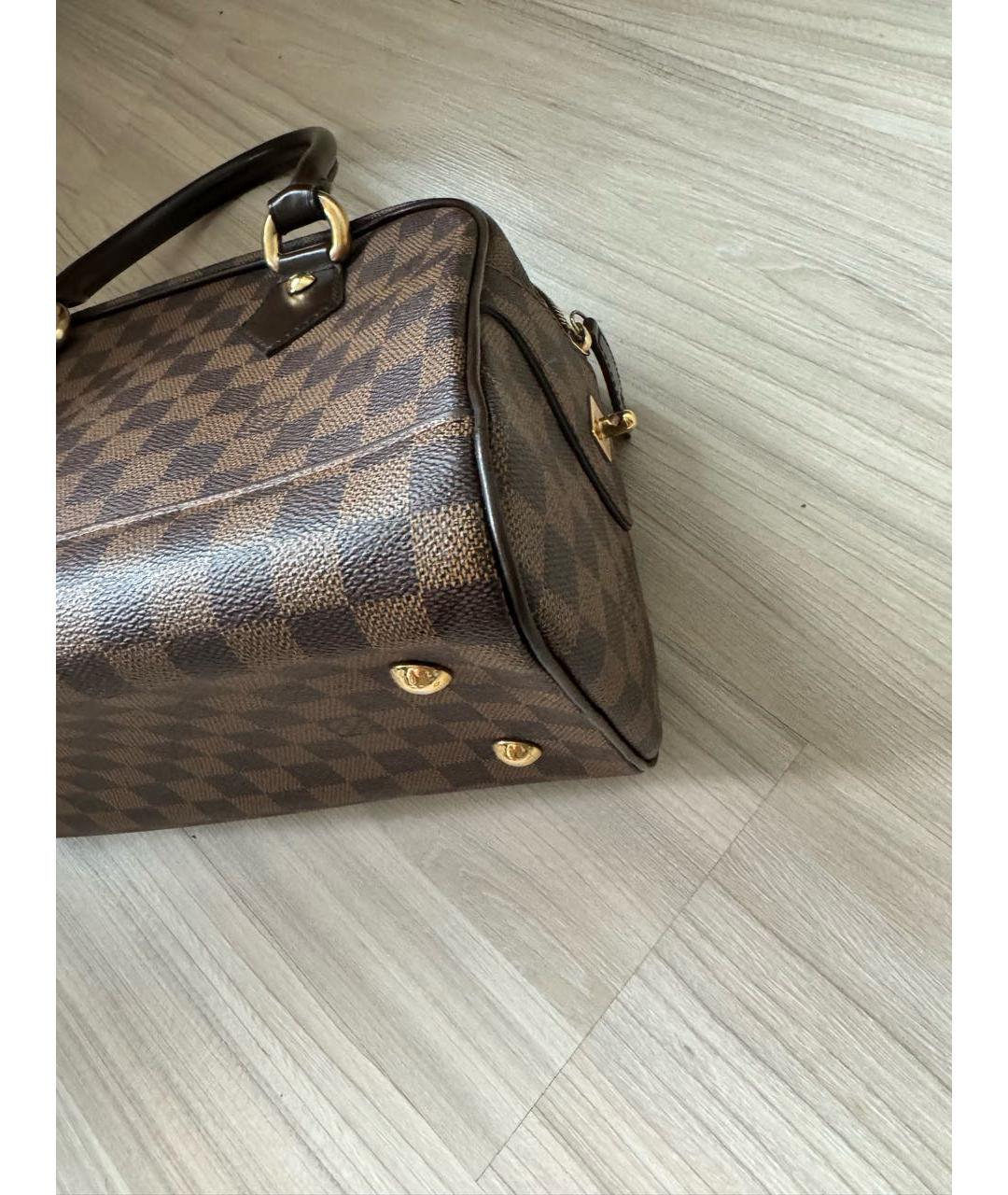 LOUIS VUITTON PRE-OWNED Коричневая сумка с короткими ручками, фото 5