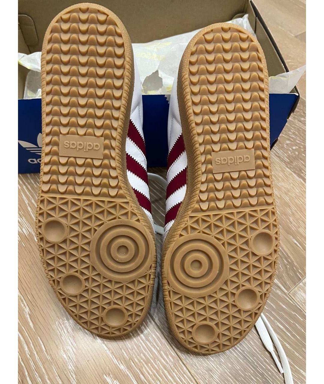 ADIDAS Белые кожаные кеды, фото 3