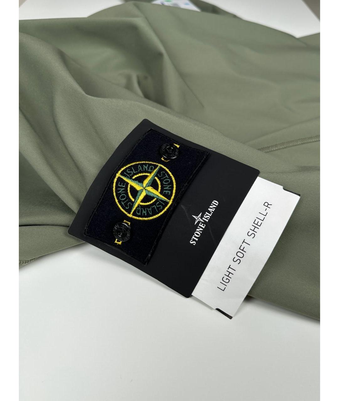 STONE ISLAND Зеленая полиамидовая куртка, фото 7