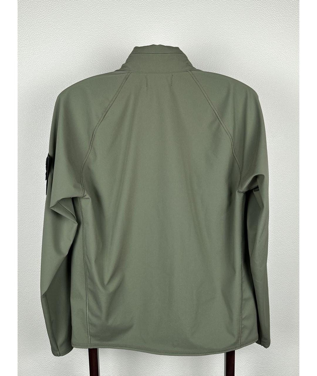 STONE ISLAND Зеленая полиамидовая куртка, фото 2