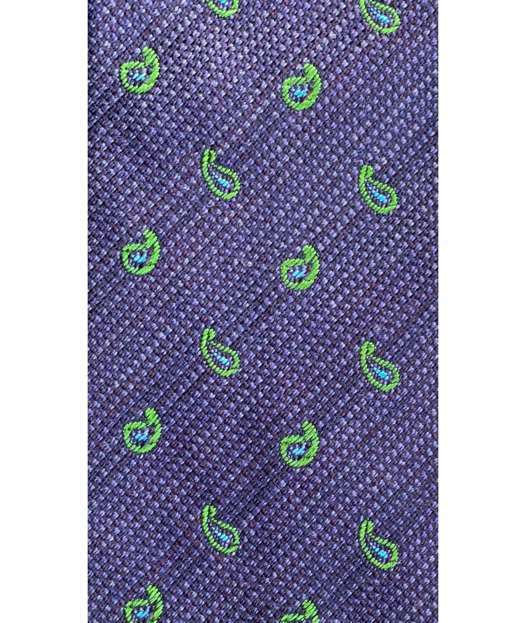 ETRO Фиолетовый тканевый галстук, фото 4