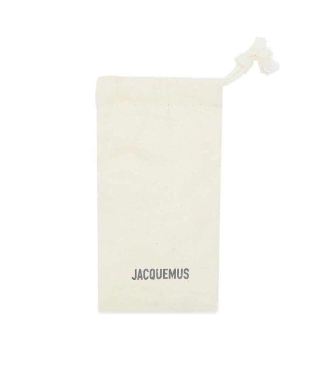 JACQUEMUS Оранжевое пластиковые солнцезащитные очки, фото 4