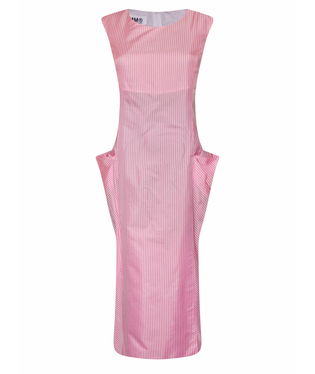 MM6 MAISON MARGIELA Розовое ацетатное повседневное платье, фото 1