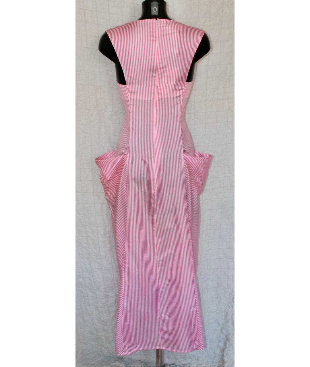 MM6 MAISON MARGIELA Розовое ацетатное повседневное платье, фото 3