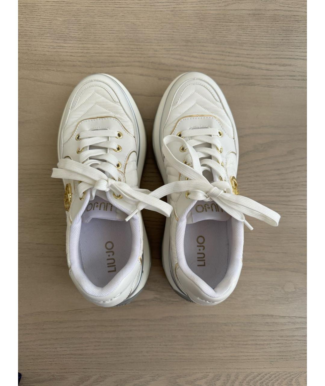 LIU JO Белые текстильные кроссовки, фото 3