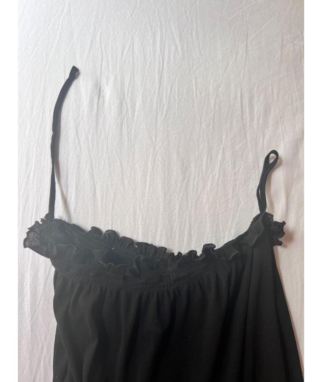 MIU MIU Черная хлопковая юбка миди, фото 8