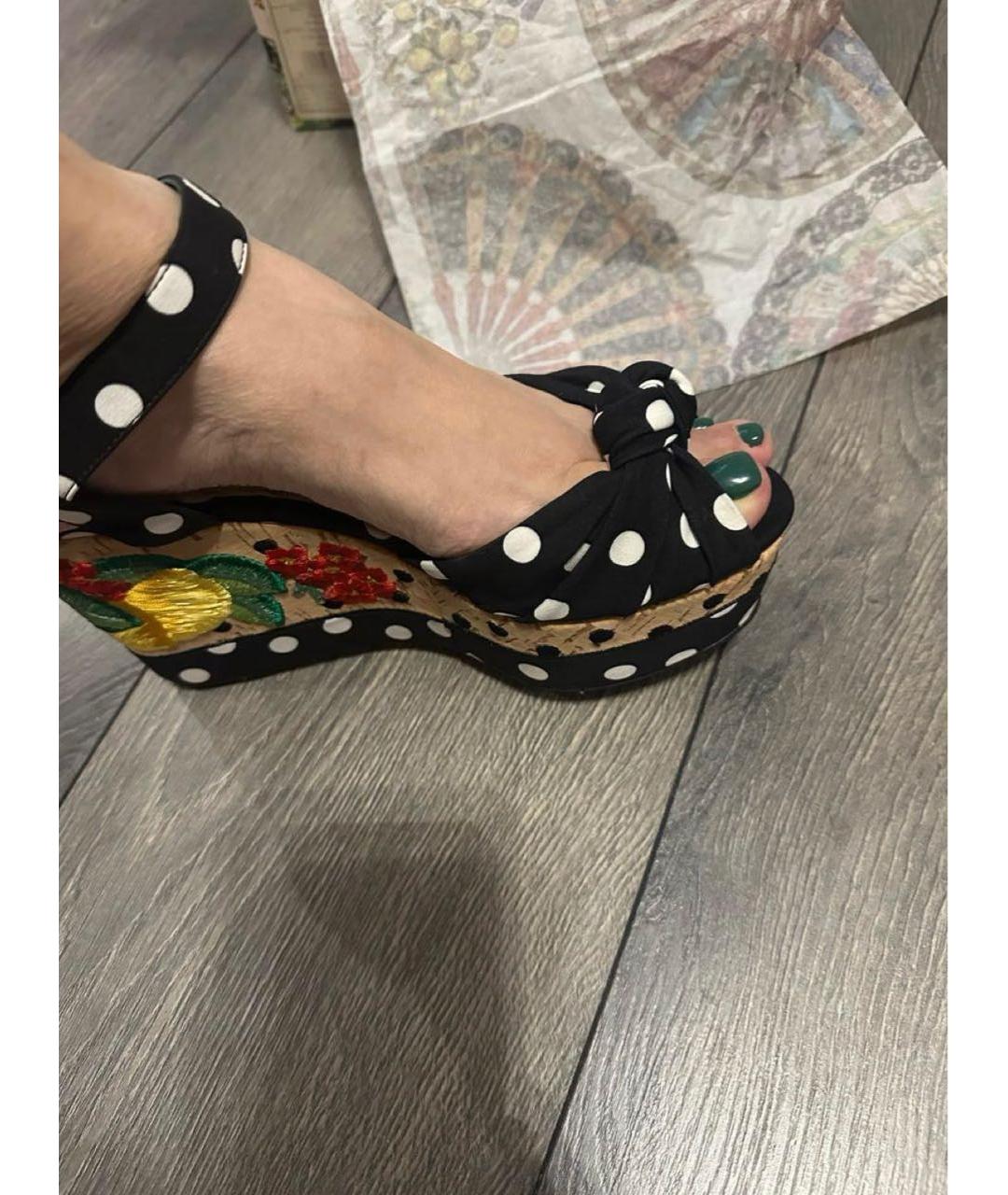 DOLCE&GABBANA Белые босоножки, фото 6