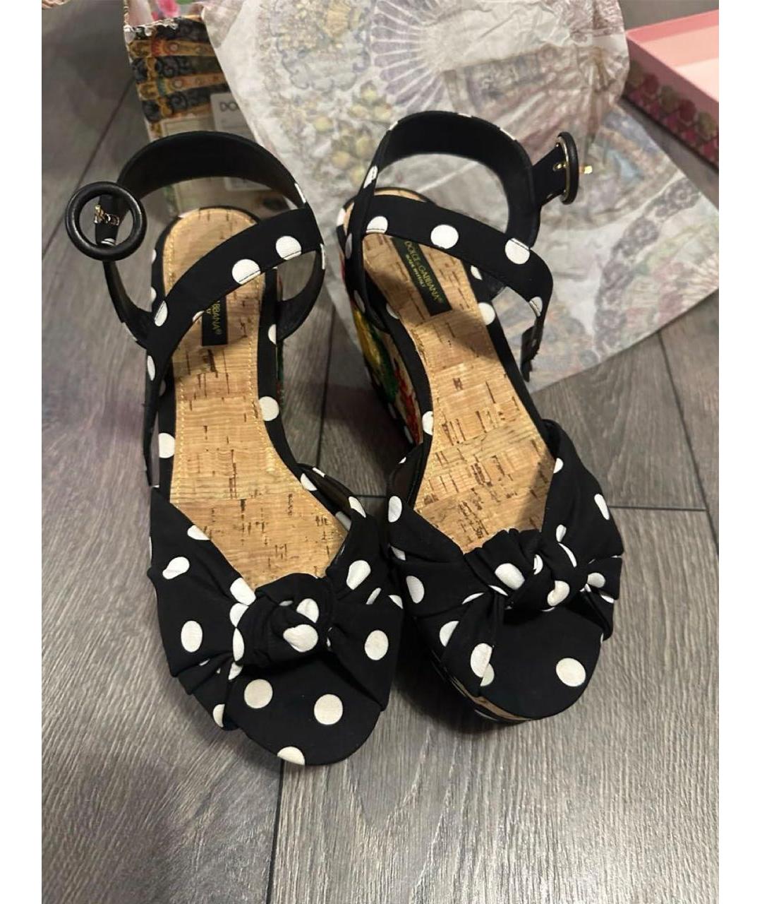 DOLCE&GABBANA Белые босоножки, фото 2