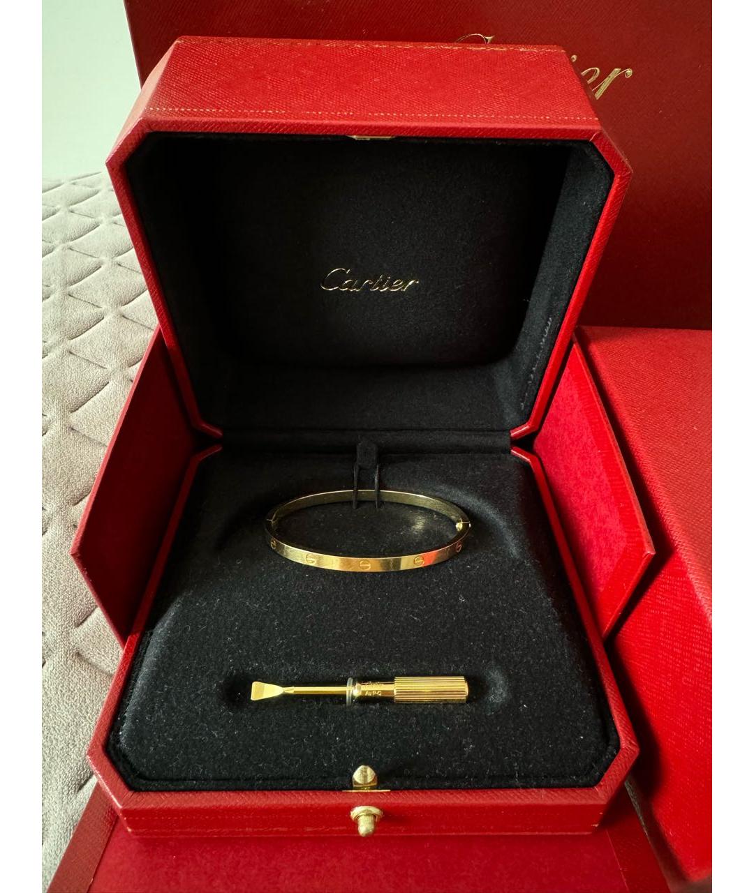 CARTIER Золотой браслет из желтого золота, фото 2