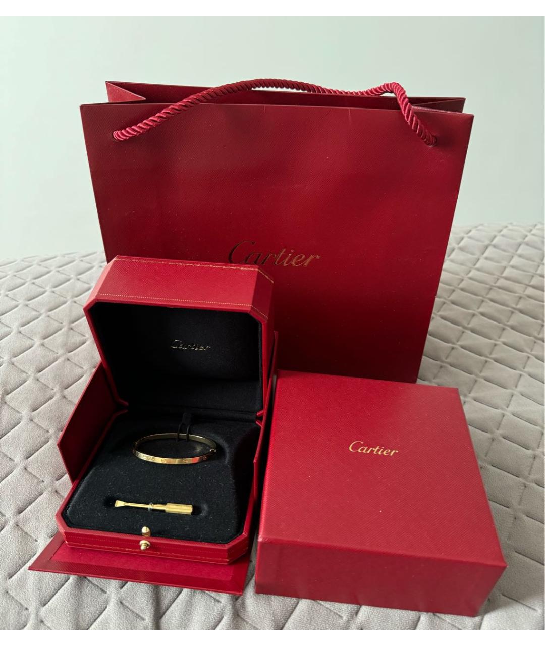 CARTIER Золотой браслет из желтого золота, фото 3