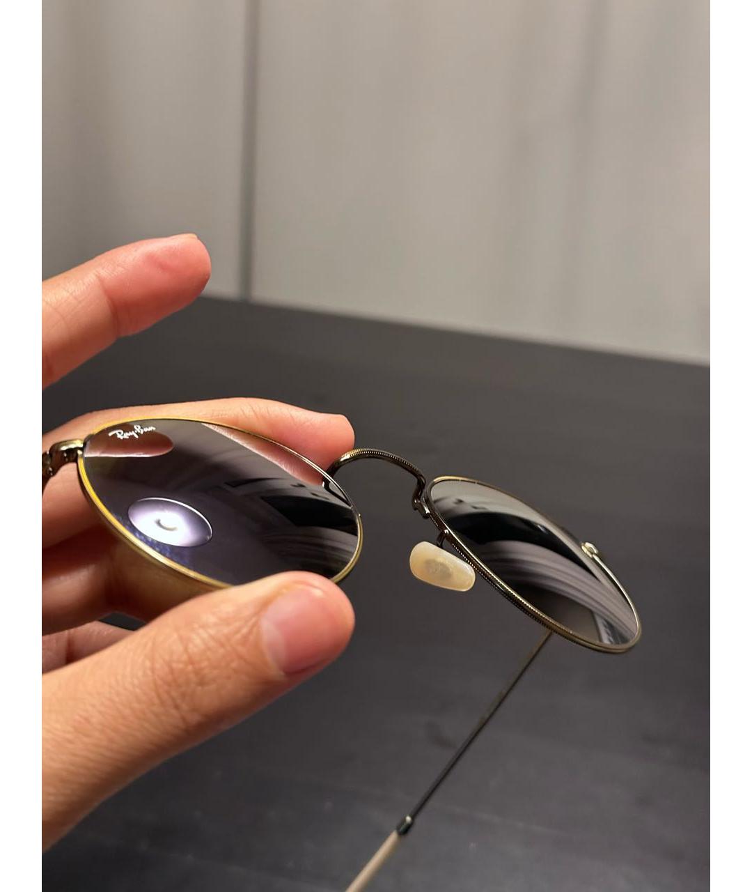 RAY BAN Фиолетовые металлические солнцезащитные очки, фото 3