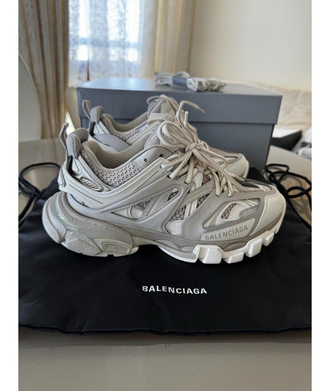 BALENCIAGA Бежевые кроссовки, фото 4