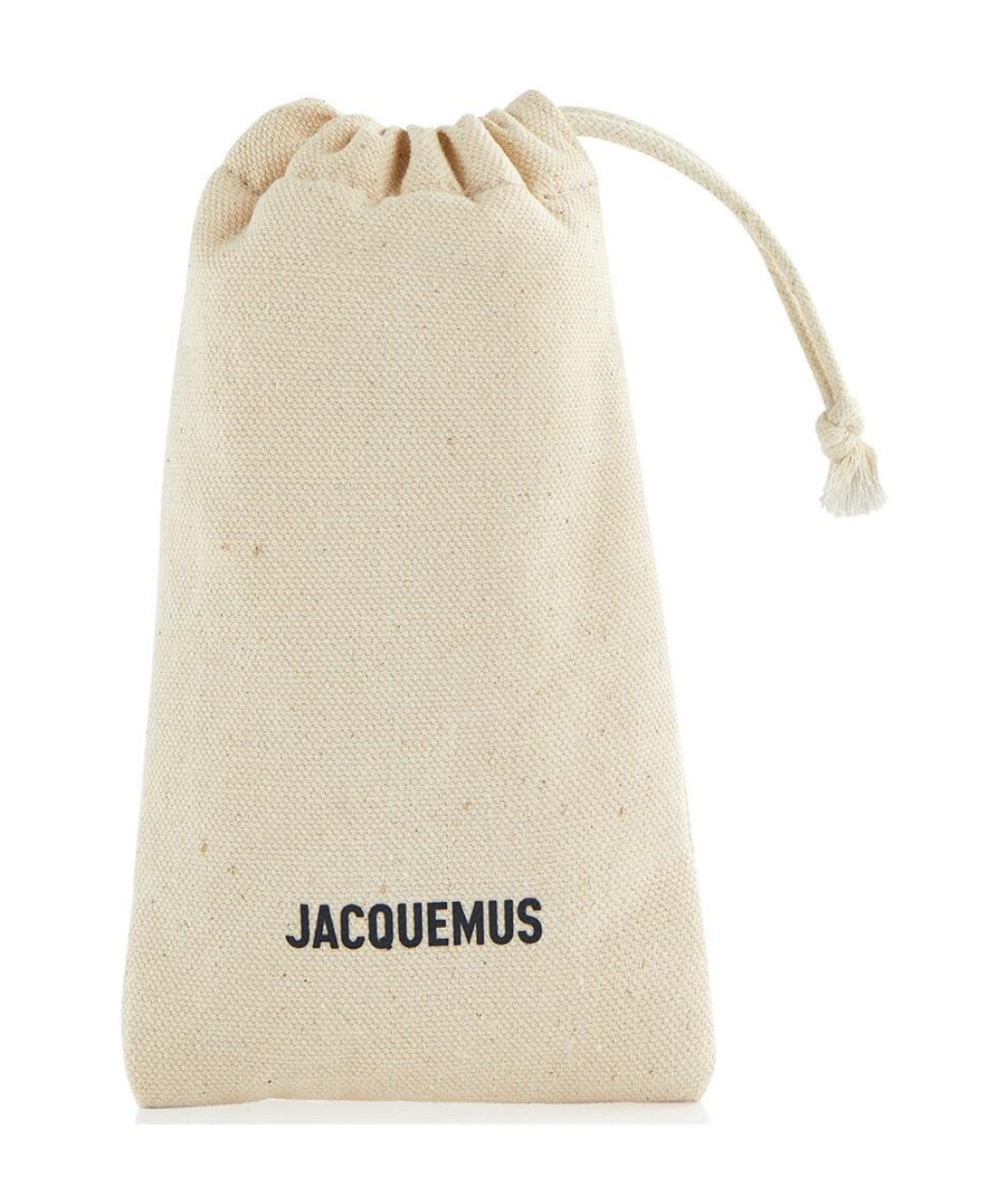 JACQUEMUS Коричневые пластиковые солнцезащитные очки, фото 4