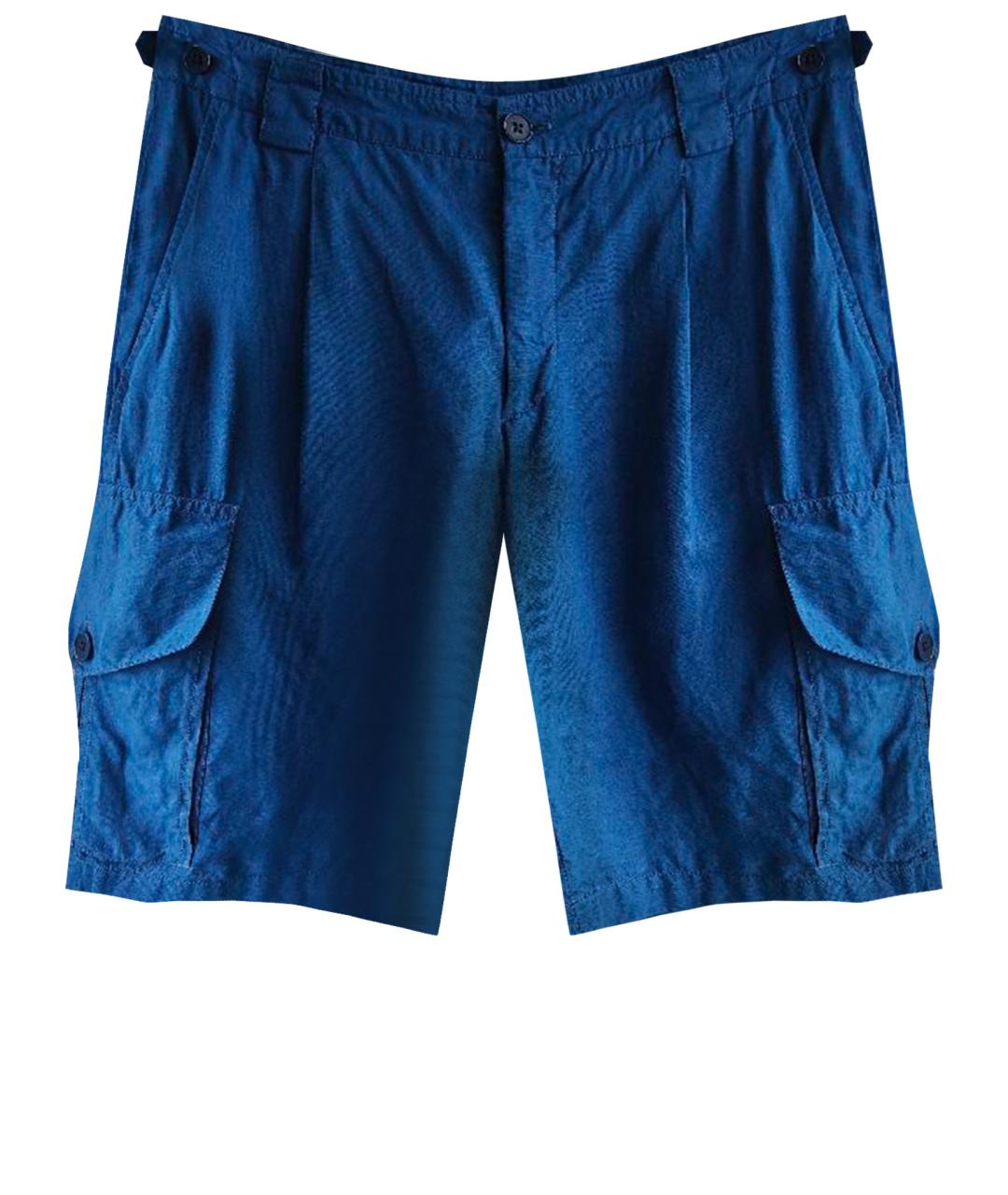 HERMES PRE-OWNED Синие льняные шорты, фото 1