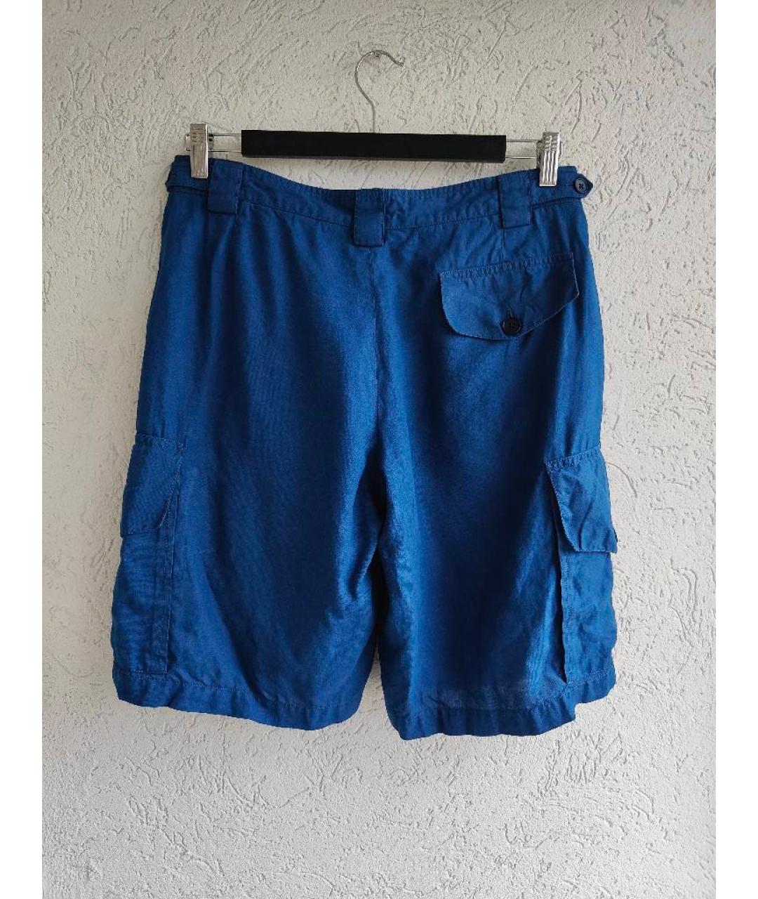 HERMES PRE-OWNED Синие льняные шорты, фото 4
