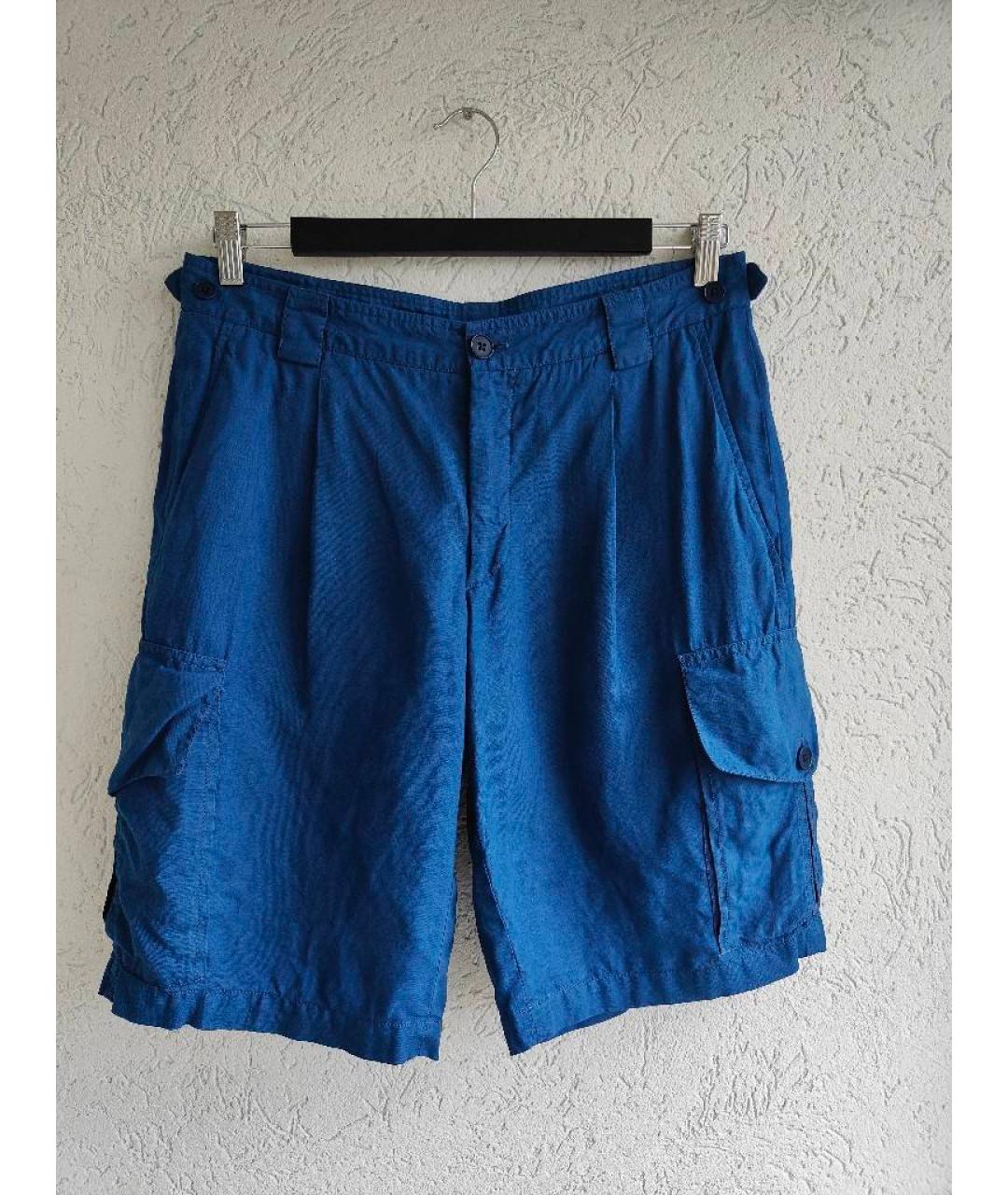 HERMES PRE-OWNED Синие льняные шорты, фото 10