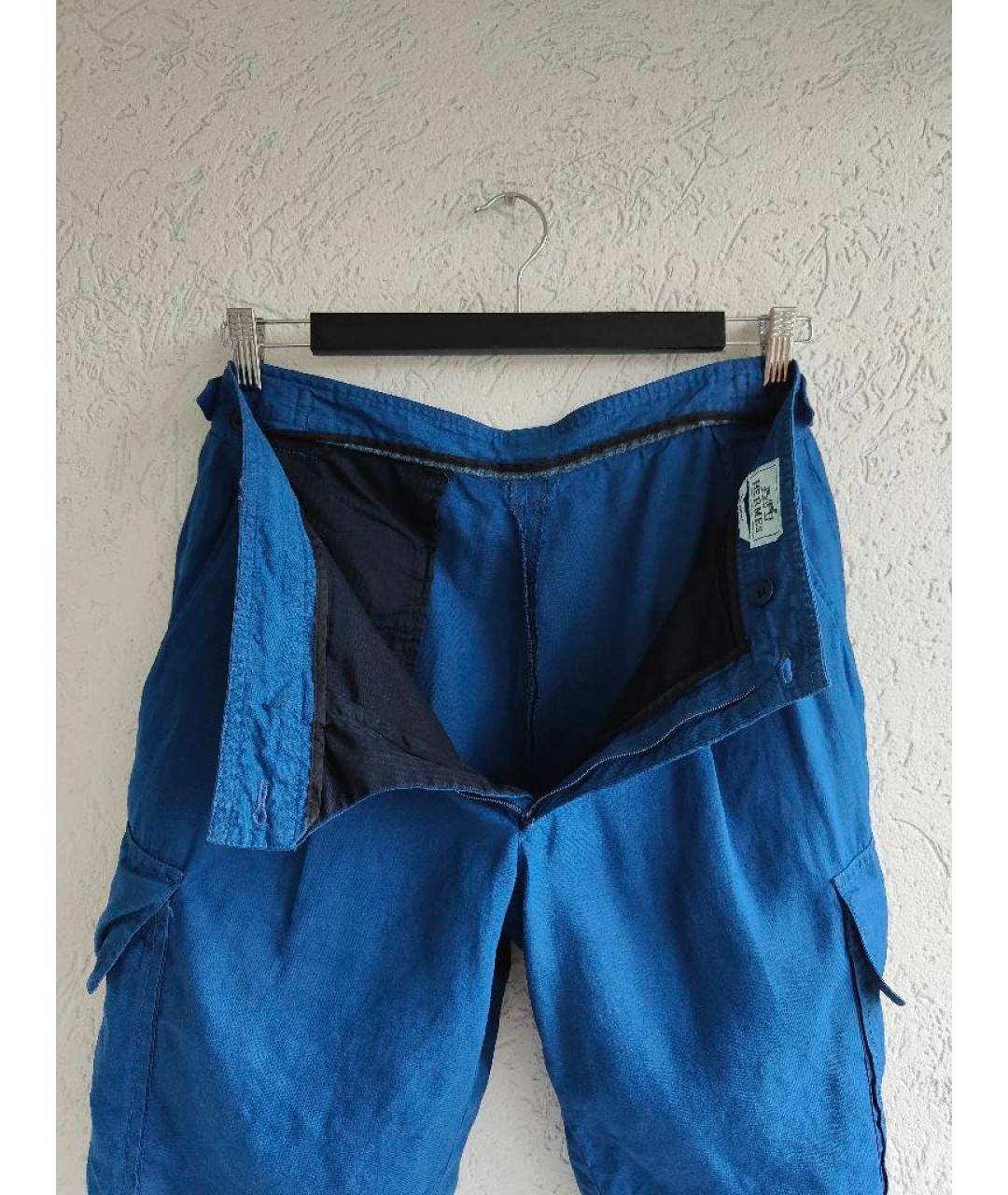 HERMES PRE-OWNED Синие льняные шорты, фото 7