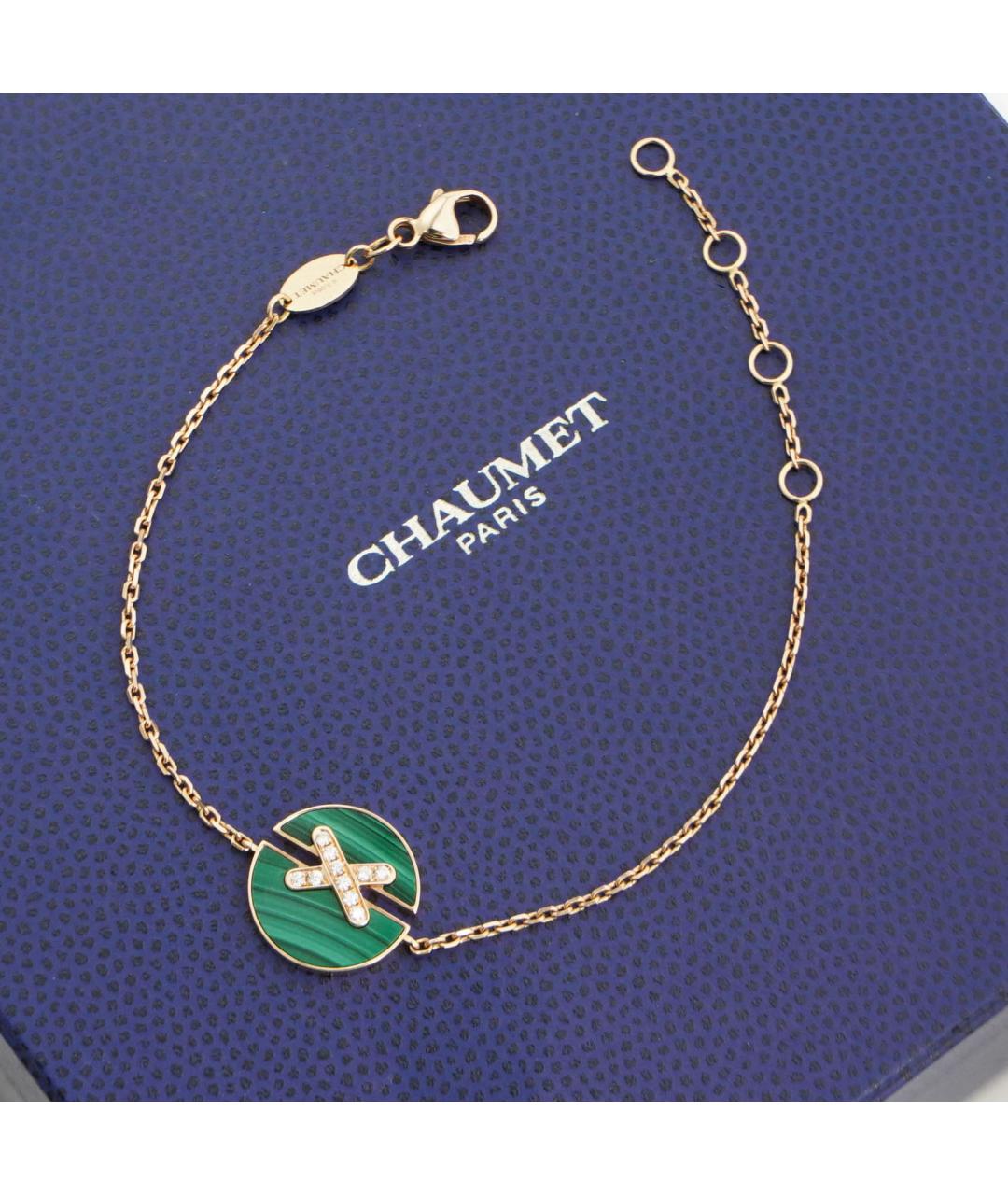 CHAUMET Зеленый браслет из розового золота, фото 2