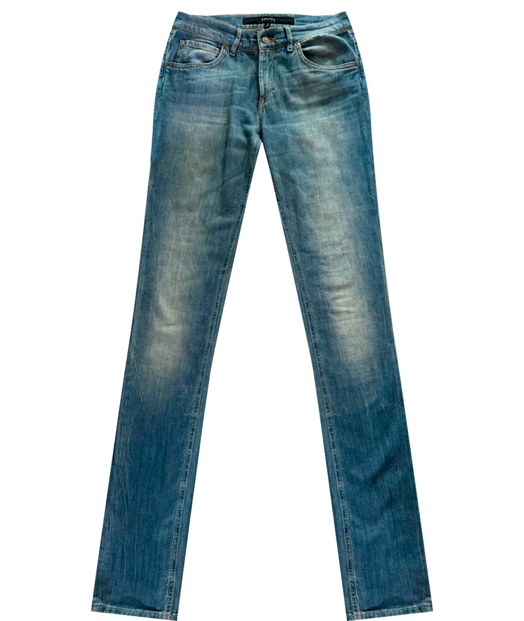 ESCADA Голубые хлопковые джинсы слим, фото 1