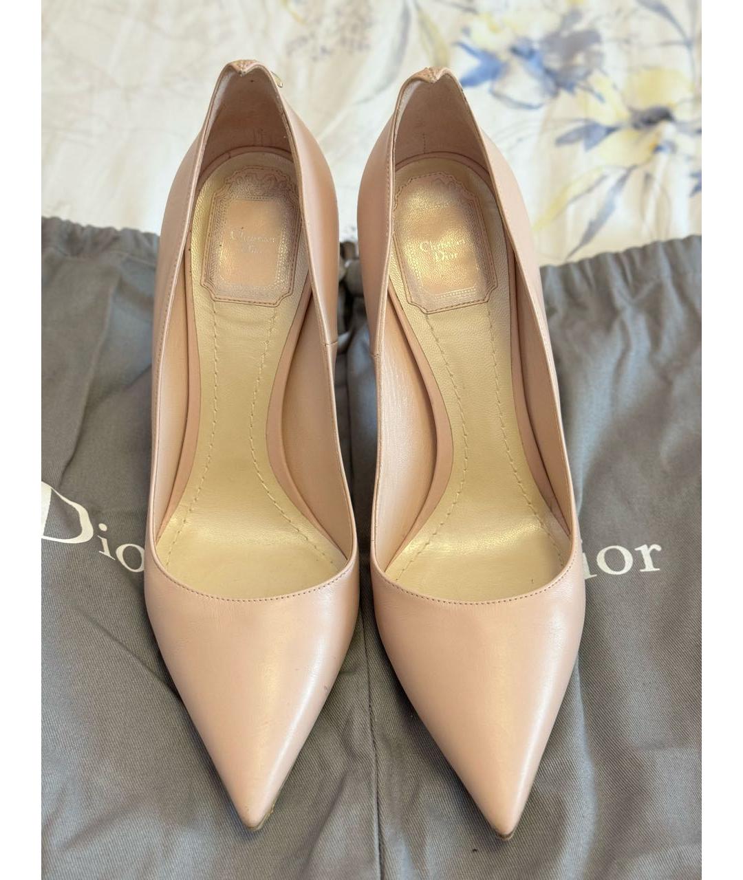 CHRISTIAN DIOR PRE-OWNED Розовые кожаные туфли, фото 2