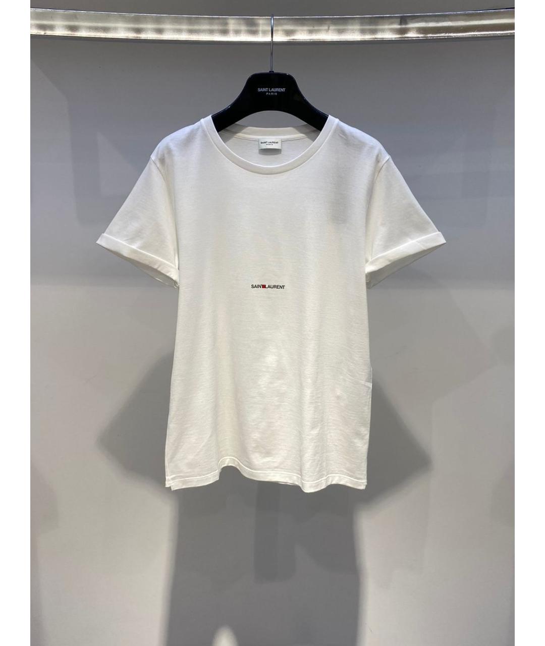 SAINT LAURENT Белая футболка, фото 3