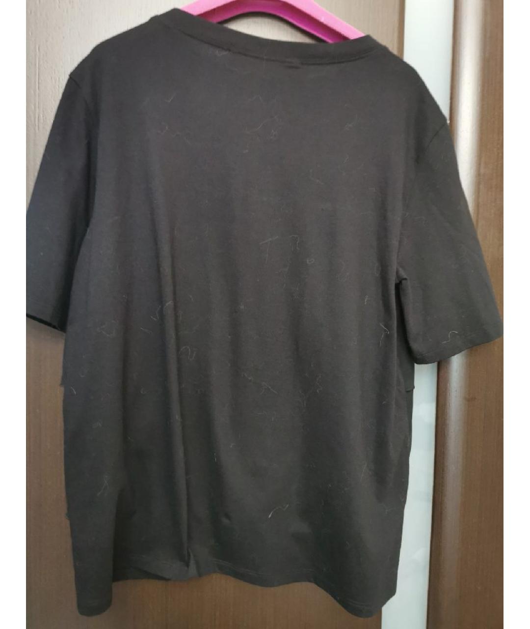 SPORT MAX CODE Черная хлопко-эластановая футболка, фото 2