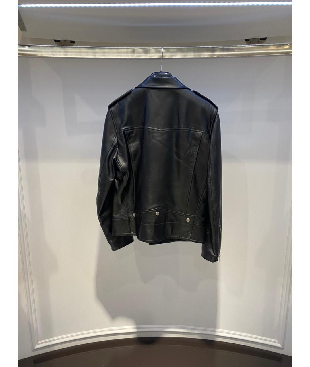 SAINT LAURENT Черная кожаная куртка, фото 3