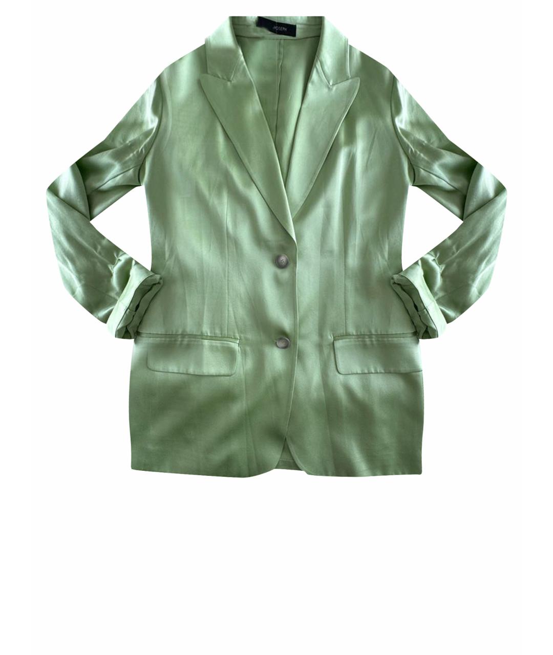 JOSEPH Салатовый шелковый жакет/пиджак, фото 1