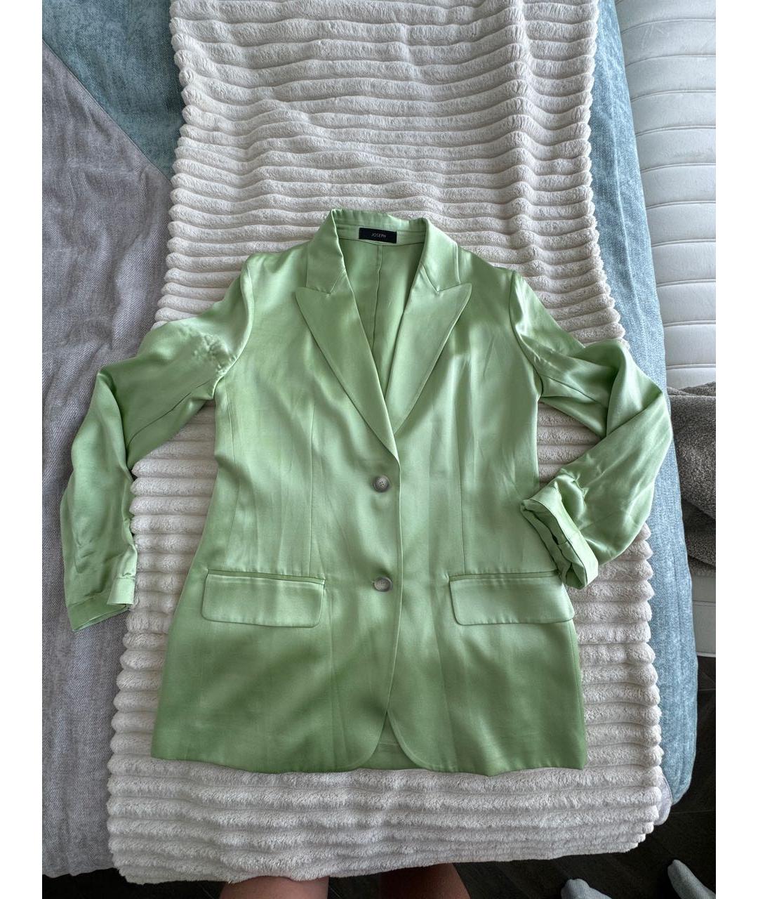 JOSEPH Салатовый шелковый жакет/пиджак, фото 8