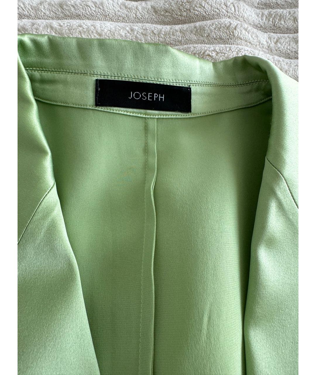 JOSEPH Салатовый шелковый жакет/пиджак, фото 3