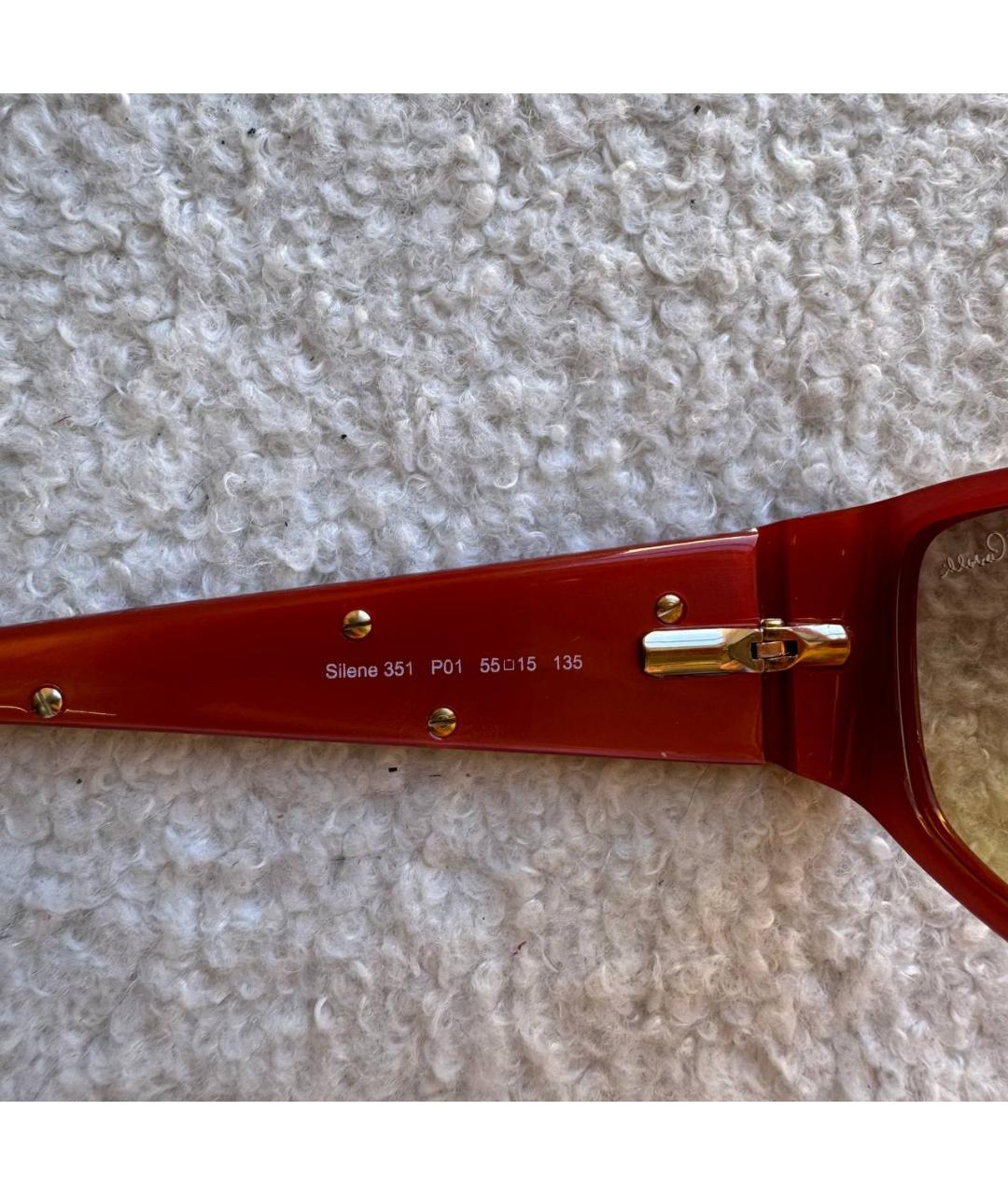 ROBERTO CAVALLI Красные пластиковые солнцезащитные очки, фото 6