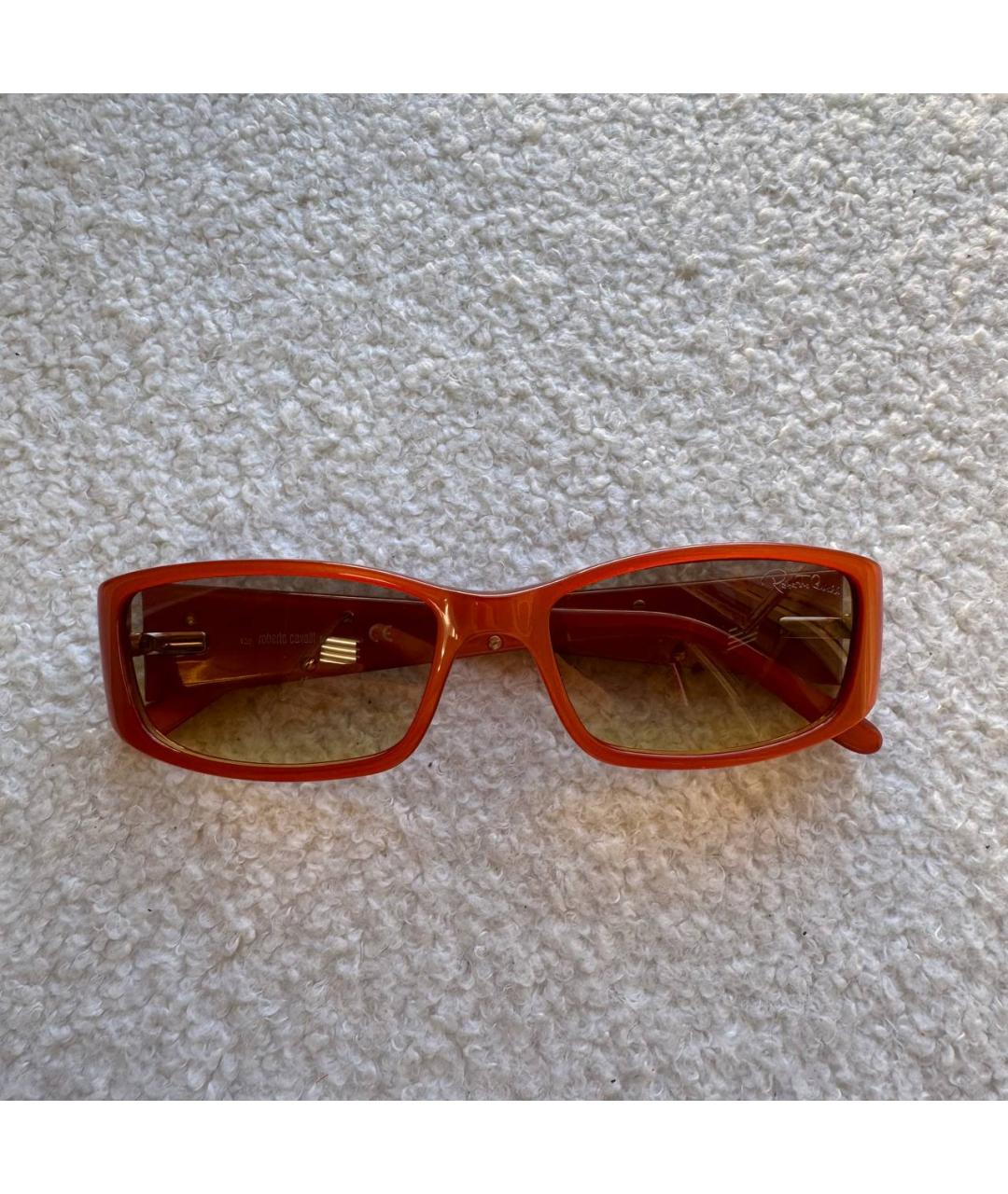 ROBERTO CAVALLI Красные пластиковые солнцезащитные очки, фото 10