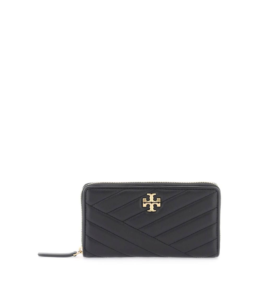 TORY BURCH Черный кожаный кошелек, фото 2